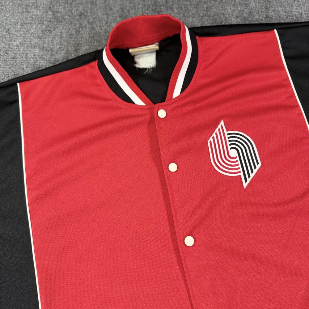 Portland Trail Blazers Shirt Mens 2XL Basketball Majestic Classic Warm Up Jacket